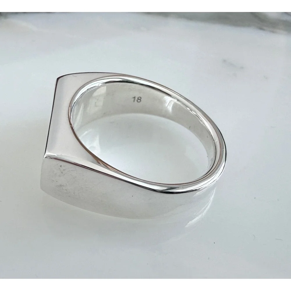 Gucci GG Tag RIng Chevalier, Size G 18 (US 8)